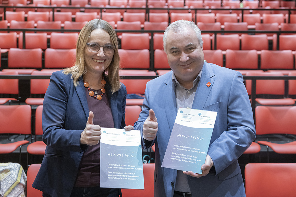 Rencontre romande en EDD - Remise plaquette à la HEP-VS